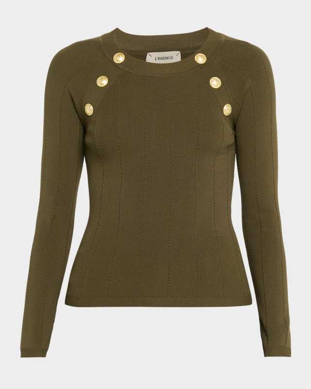 Gretchen Button Knit Pullover